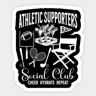 Athletic Supporters Social Club funny pun design for sports fans Sticker